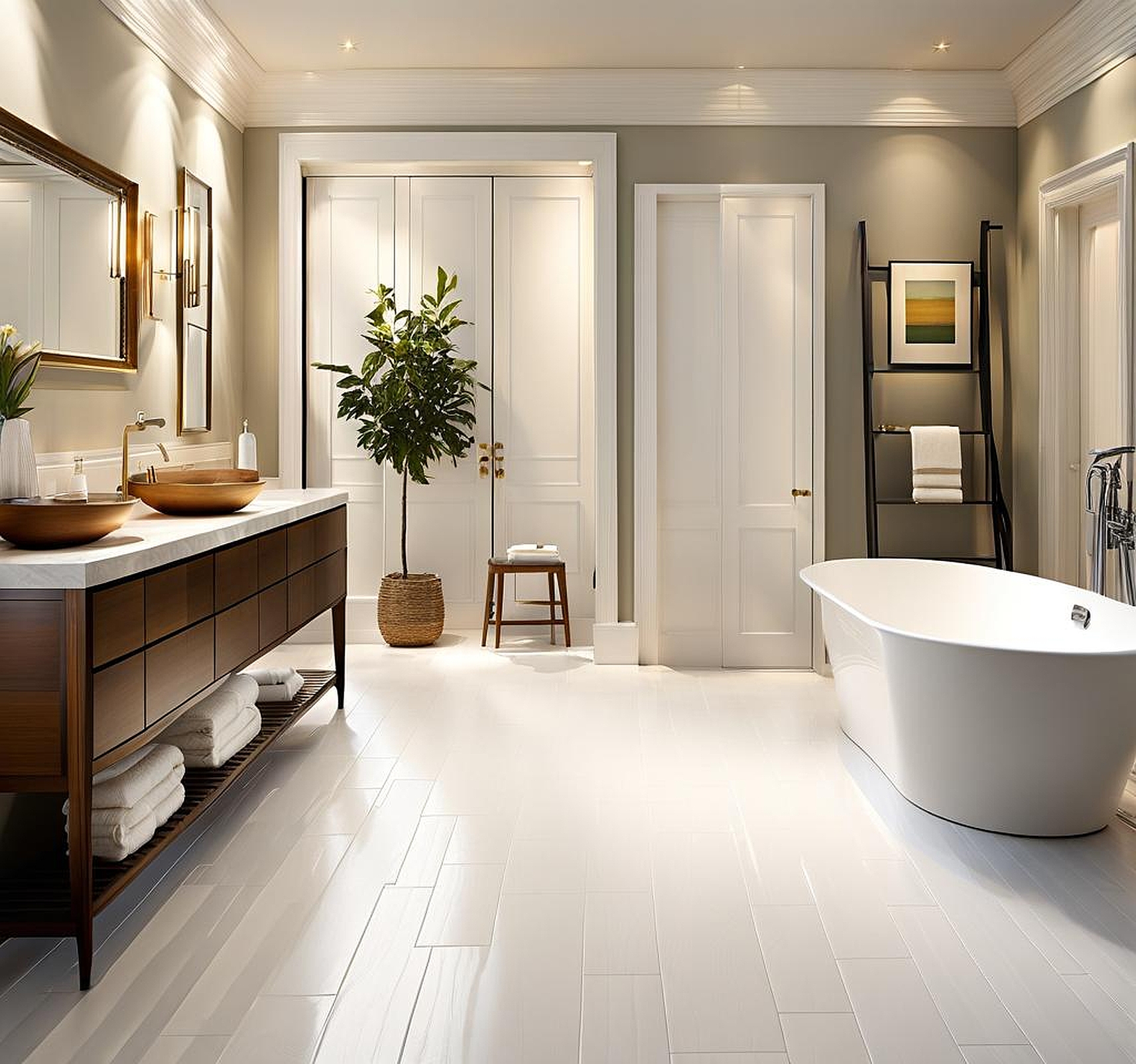 White Flooring in Bathrooms – Perfect for a Modern and Sleek Look