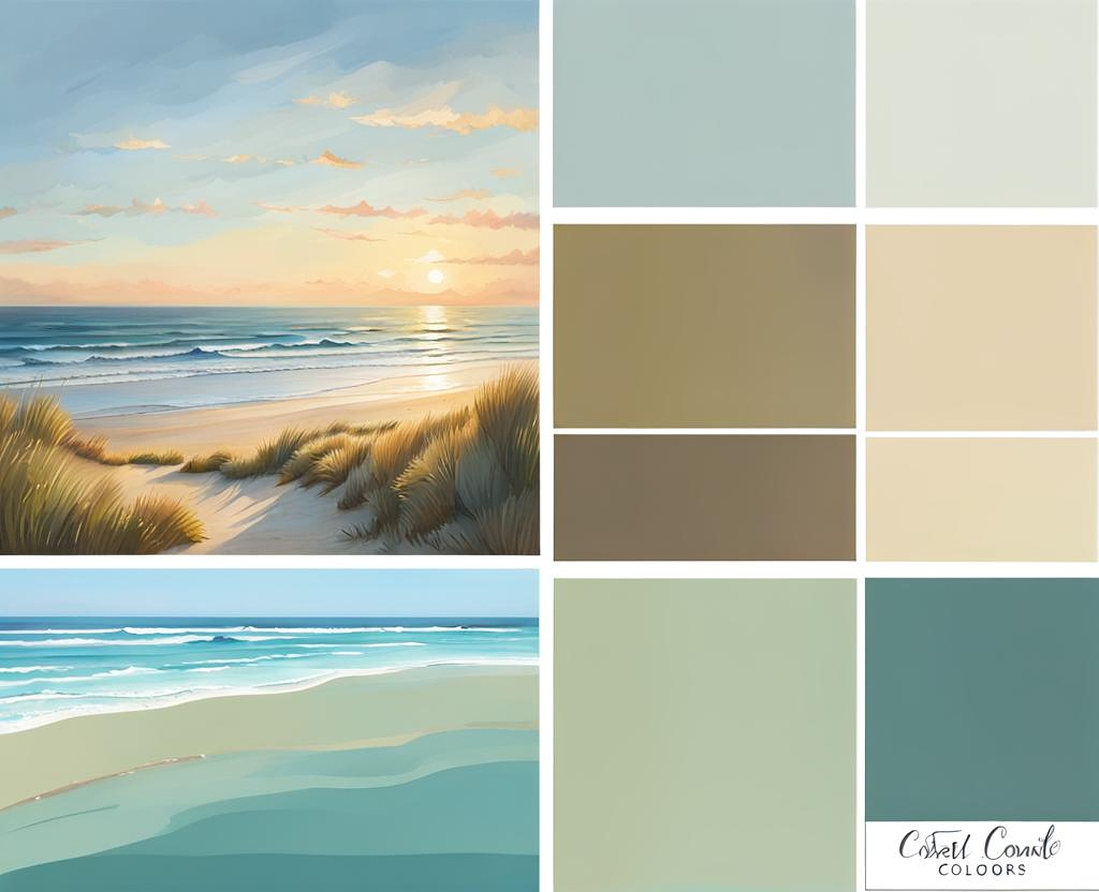 Coastal Farmhouse Paint Colors for a Coastal Cottage Style