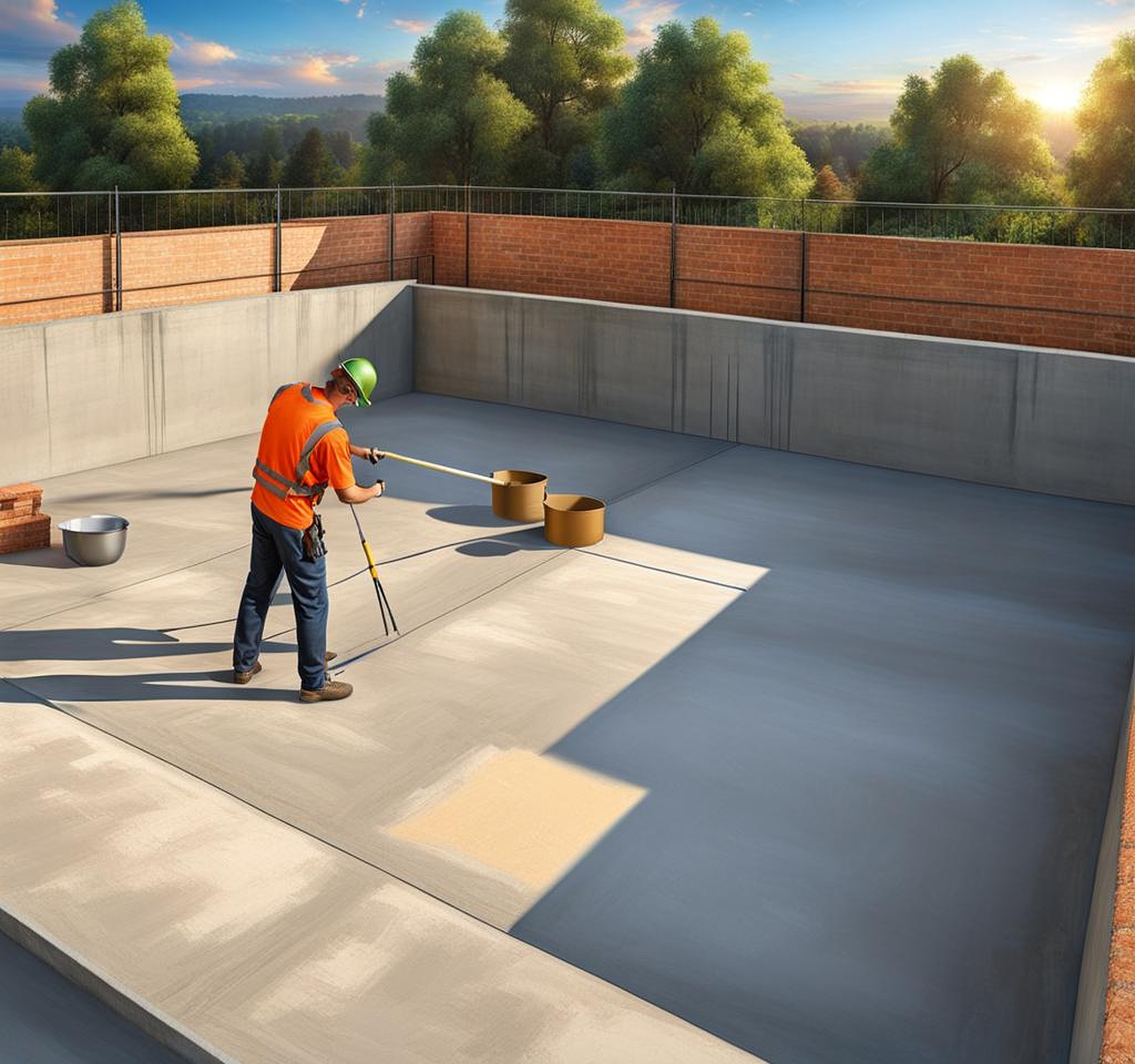 Painting a Concrete Foundation for a Fresh and Modern Look