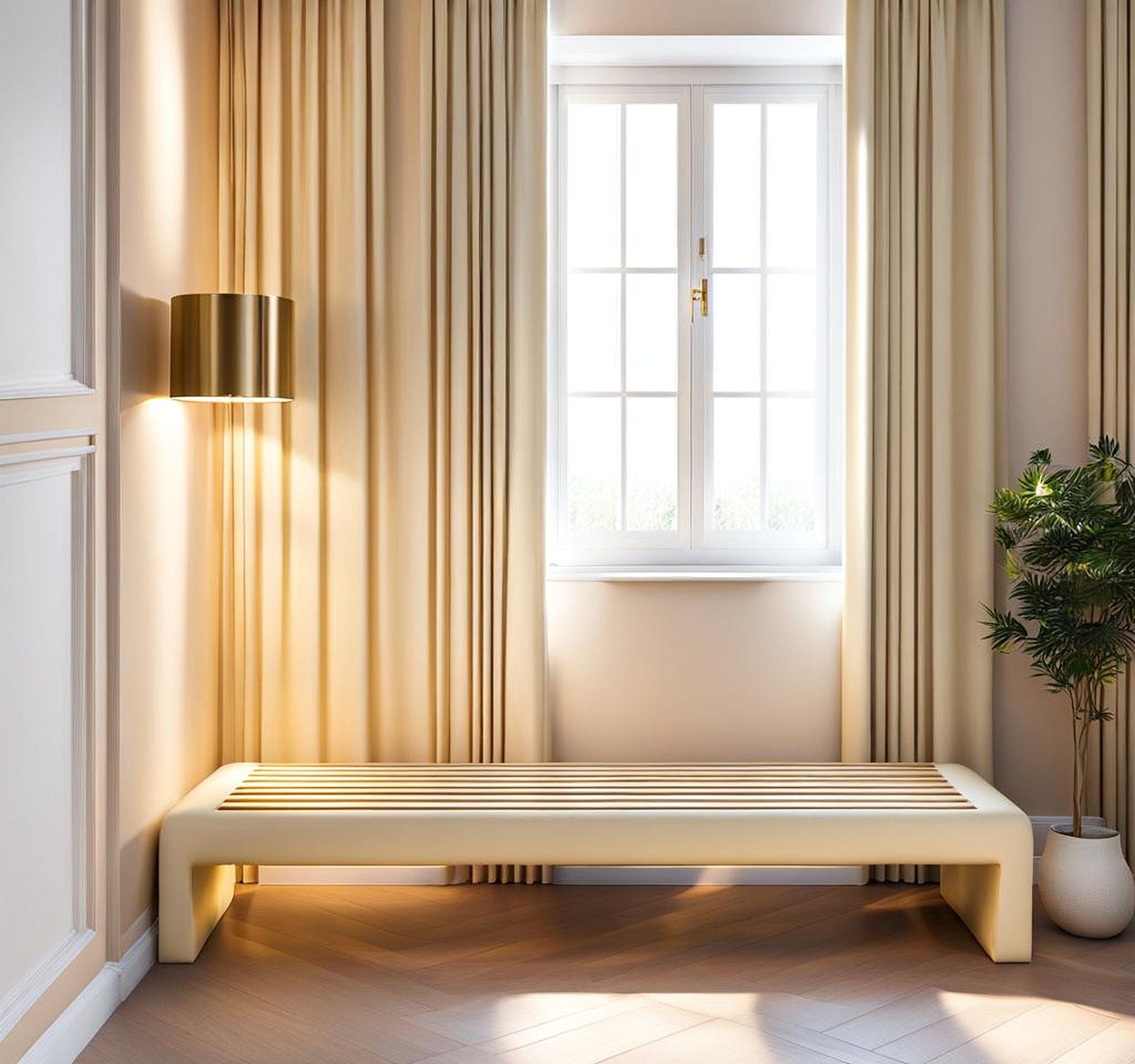 Cream Bench for Bedroom Design Inspiration for a Cozy Retreat