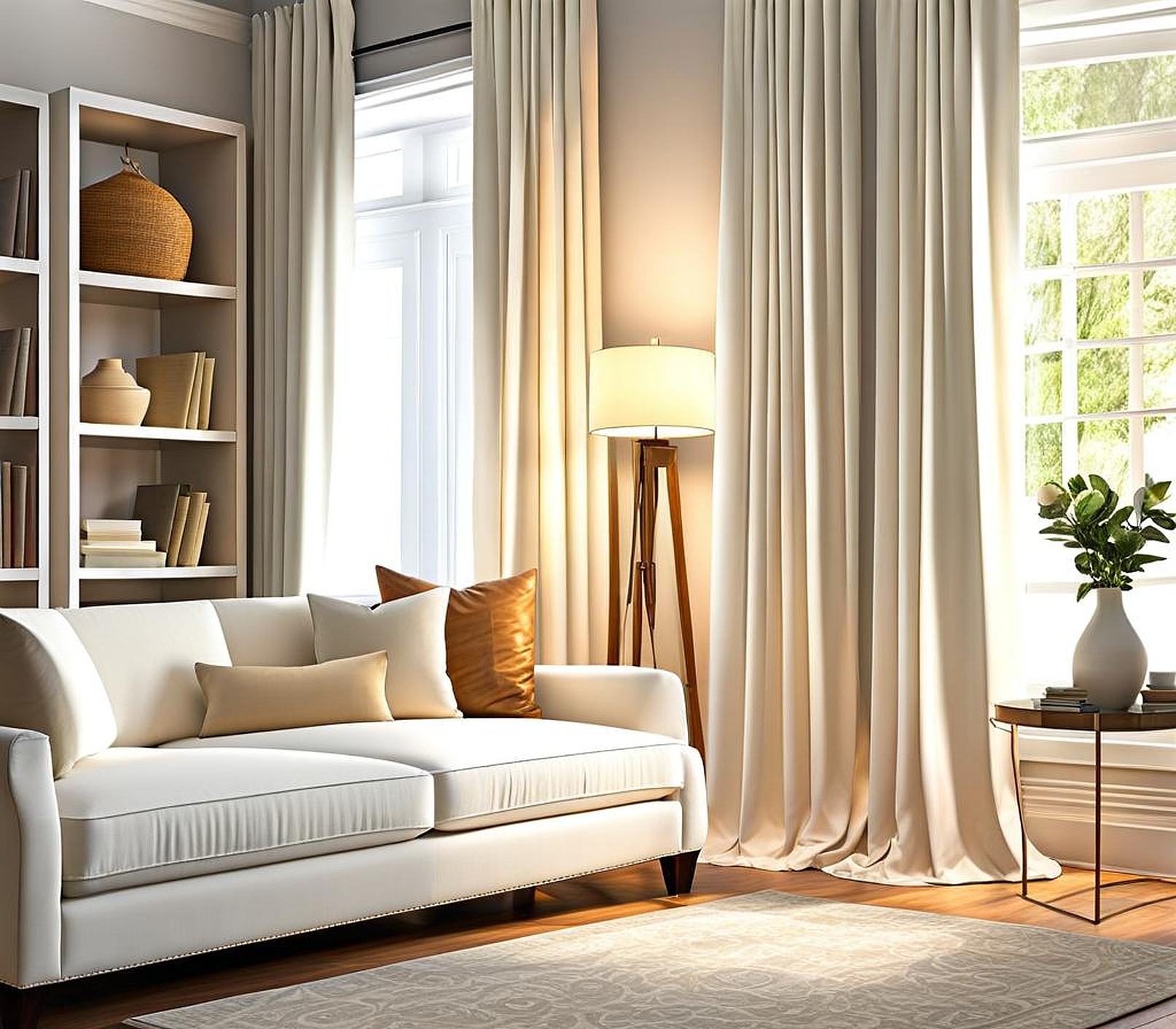 Affordable White Drop Cloth Curtains for a Fresh and Airy Look