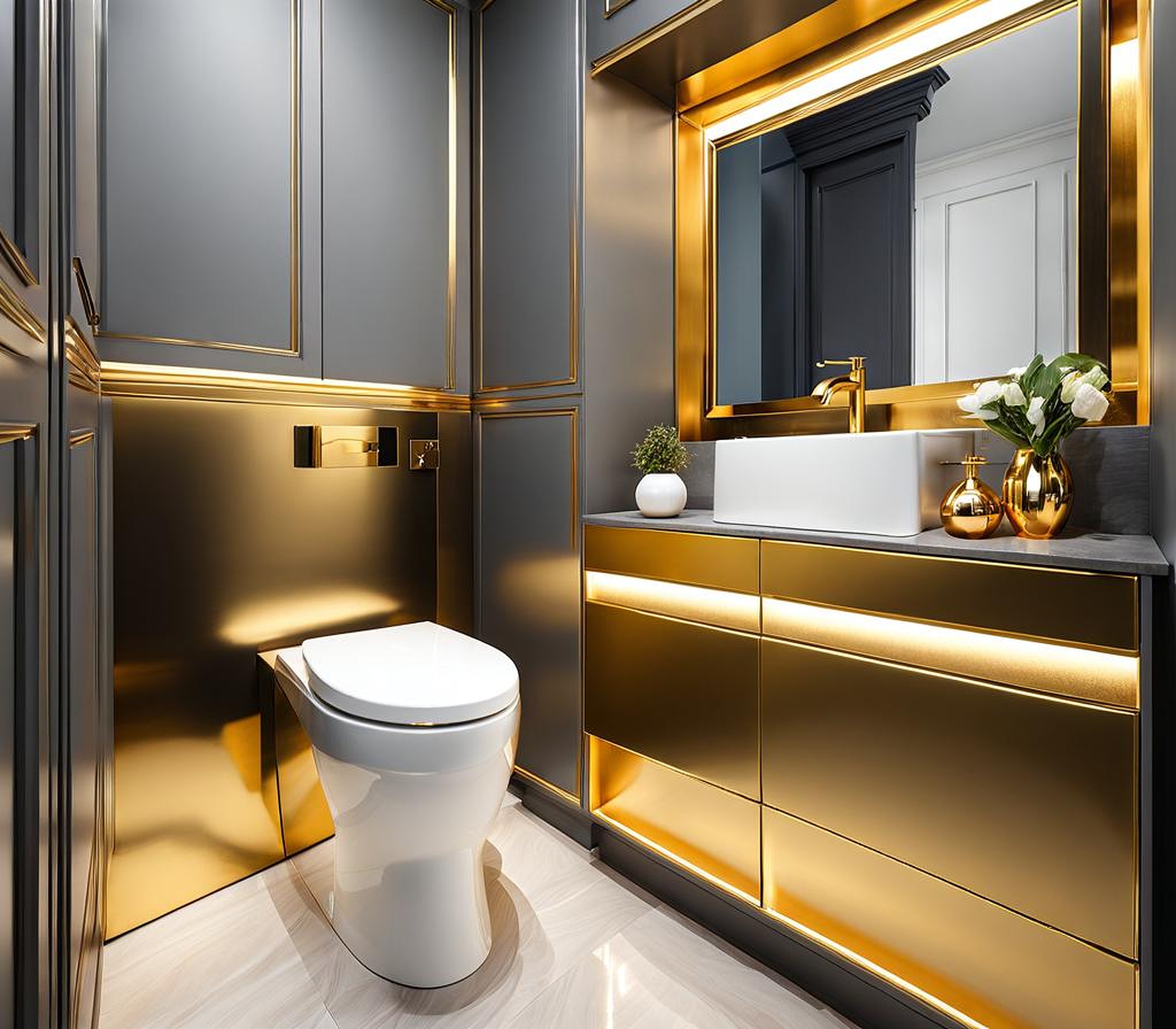 Discussing the Pros and Cons of Gold Over Toilet Storage