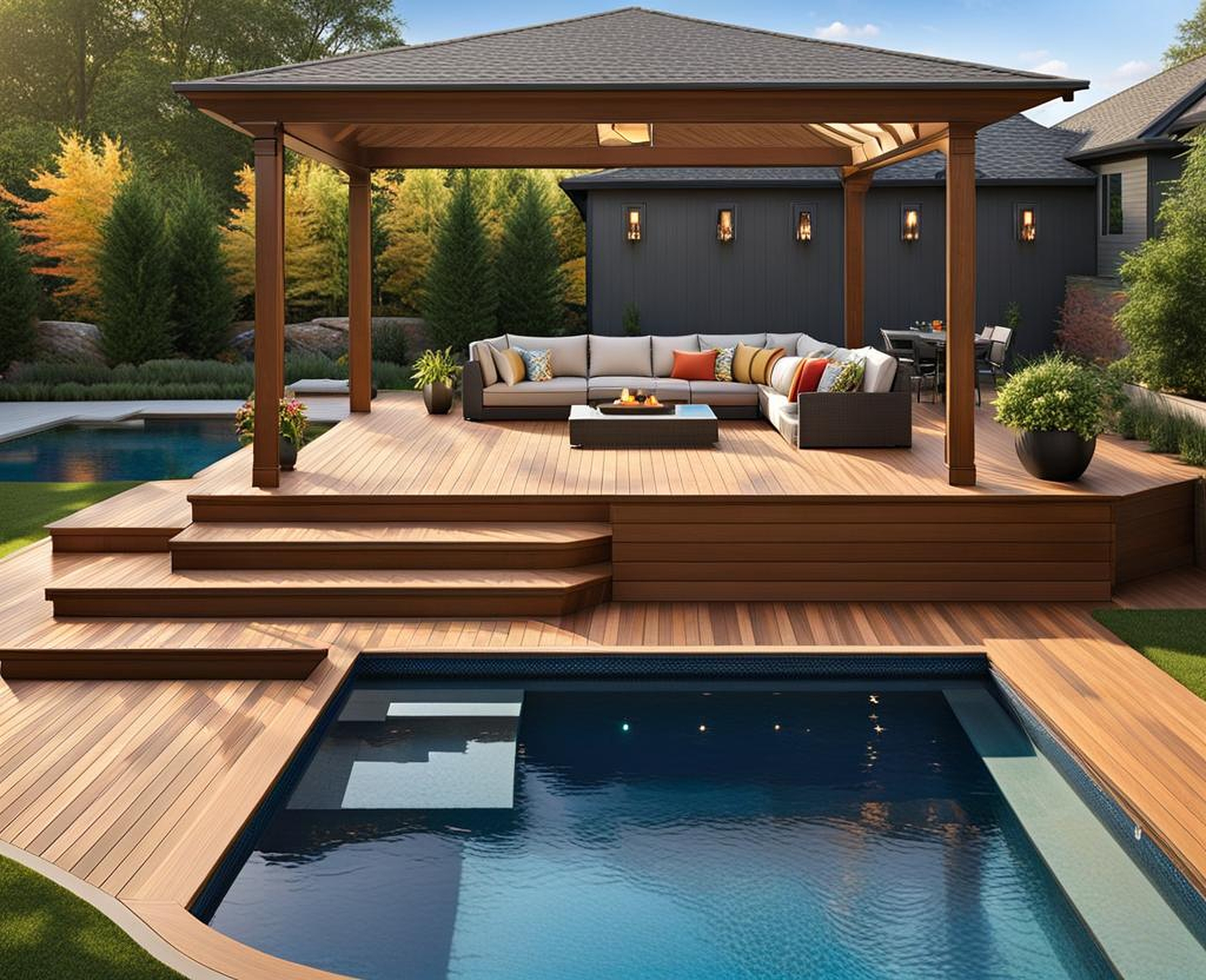 The Pros and Cons of Installing a Pool Built into a Deck