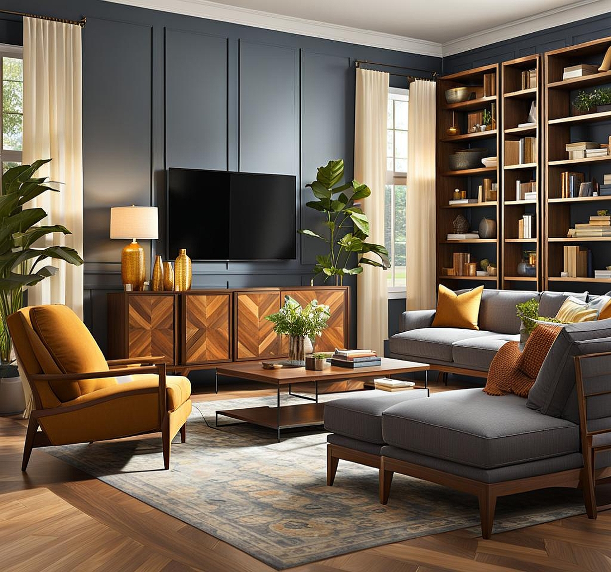 how to mix and match furniture for living room