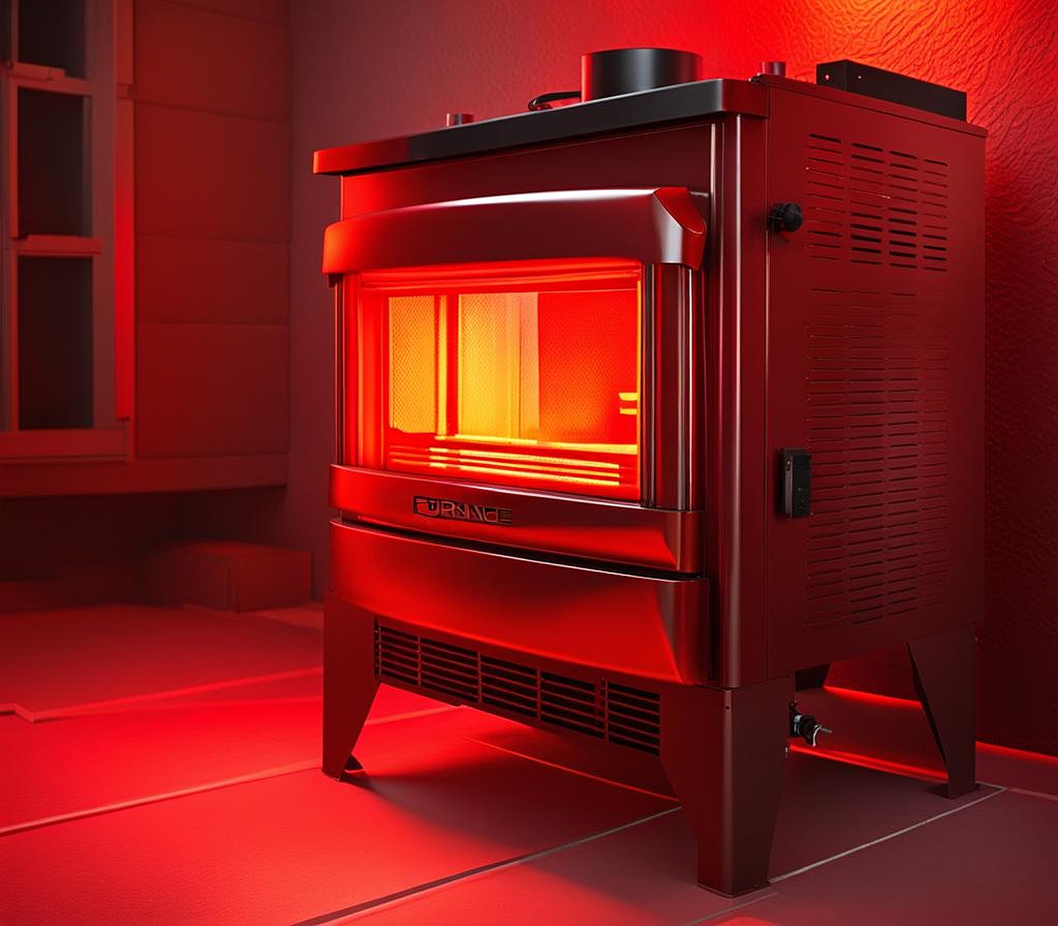 solid red light on furnace