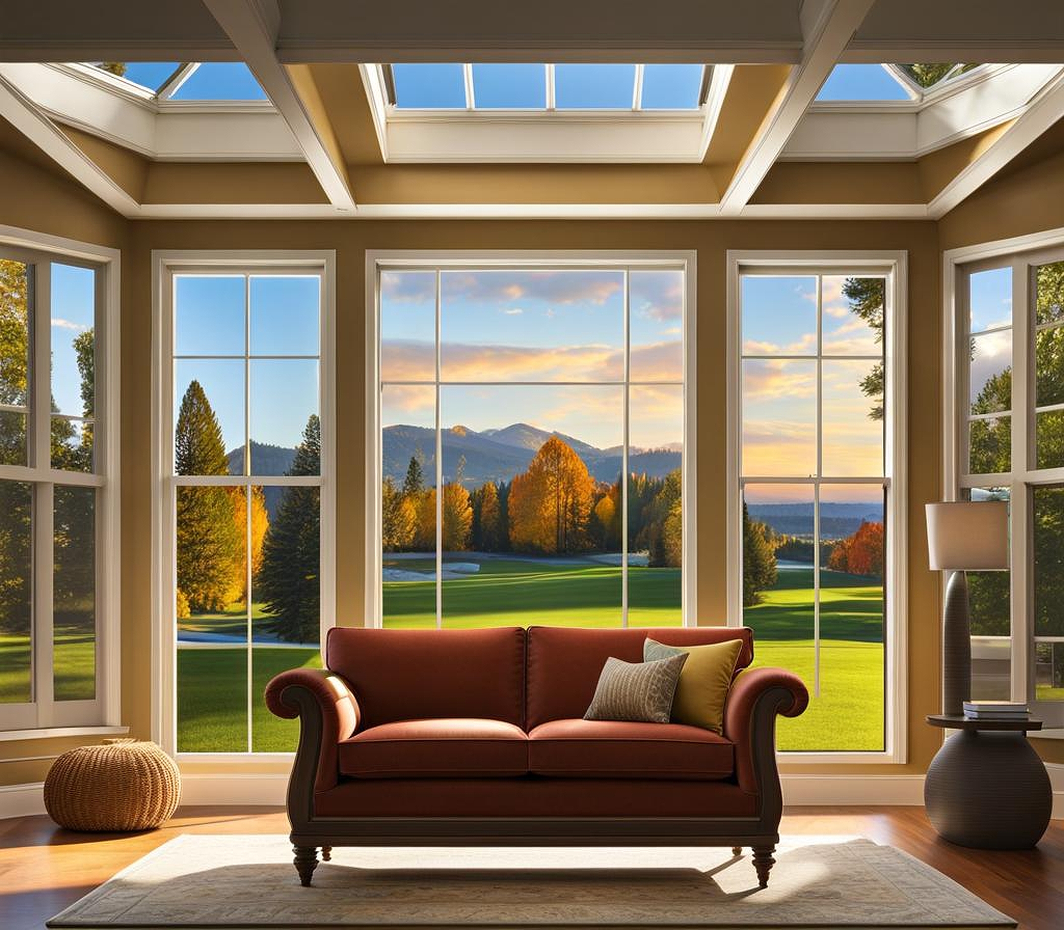 Beautifully Framing Views with Large Front Living Room Windows