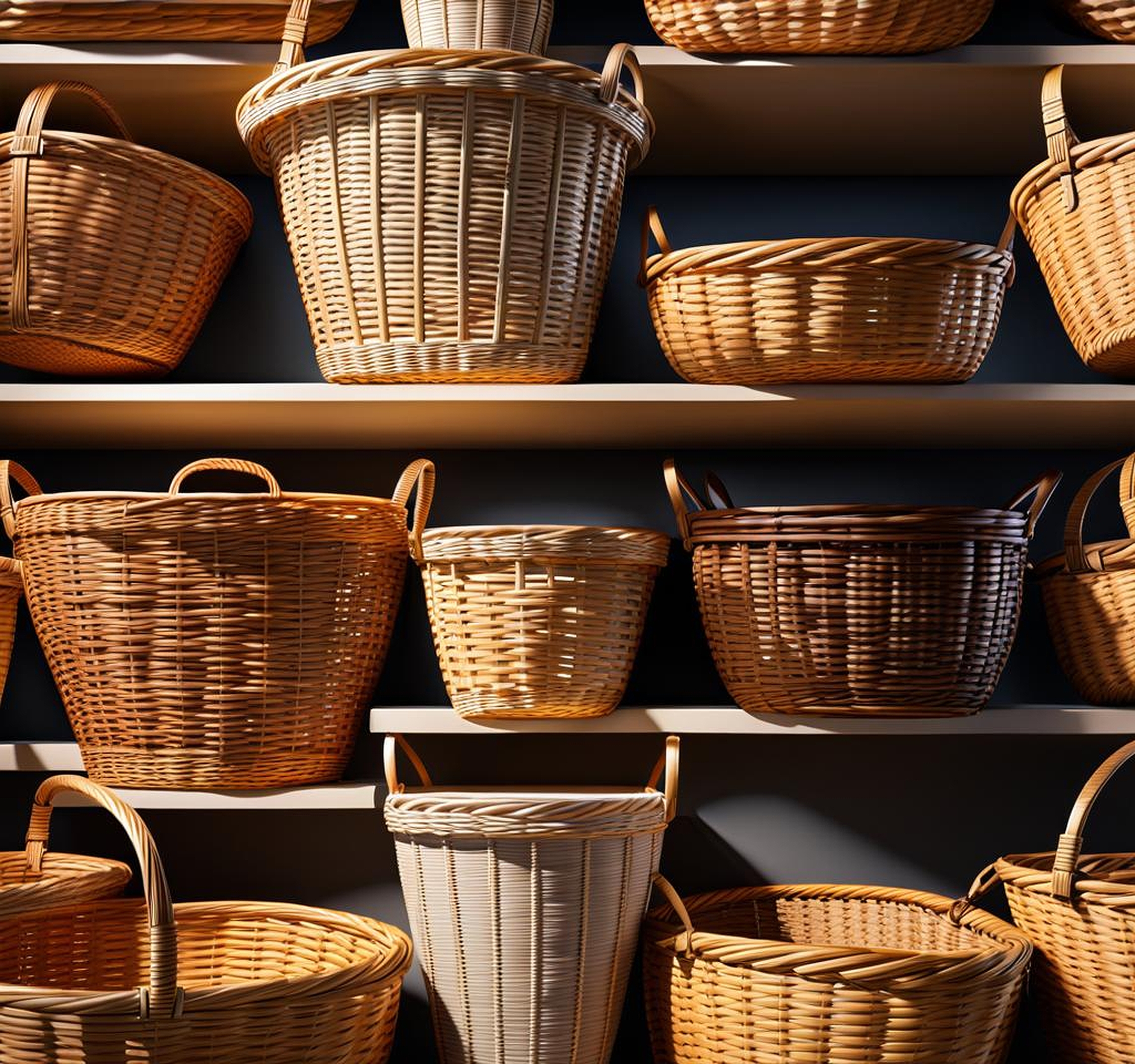 Decorative Wicker Baskets to Keep Cords from Cluttering Your Space