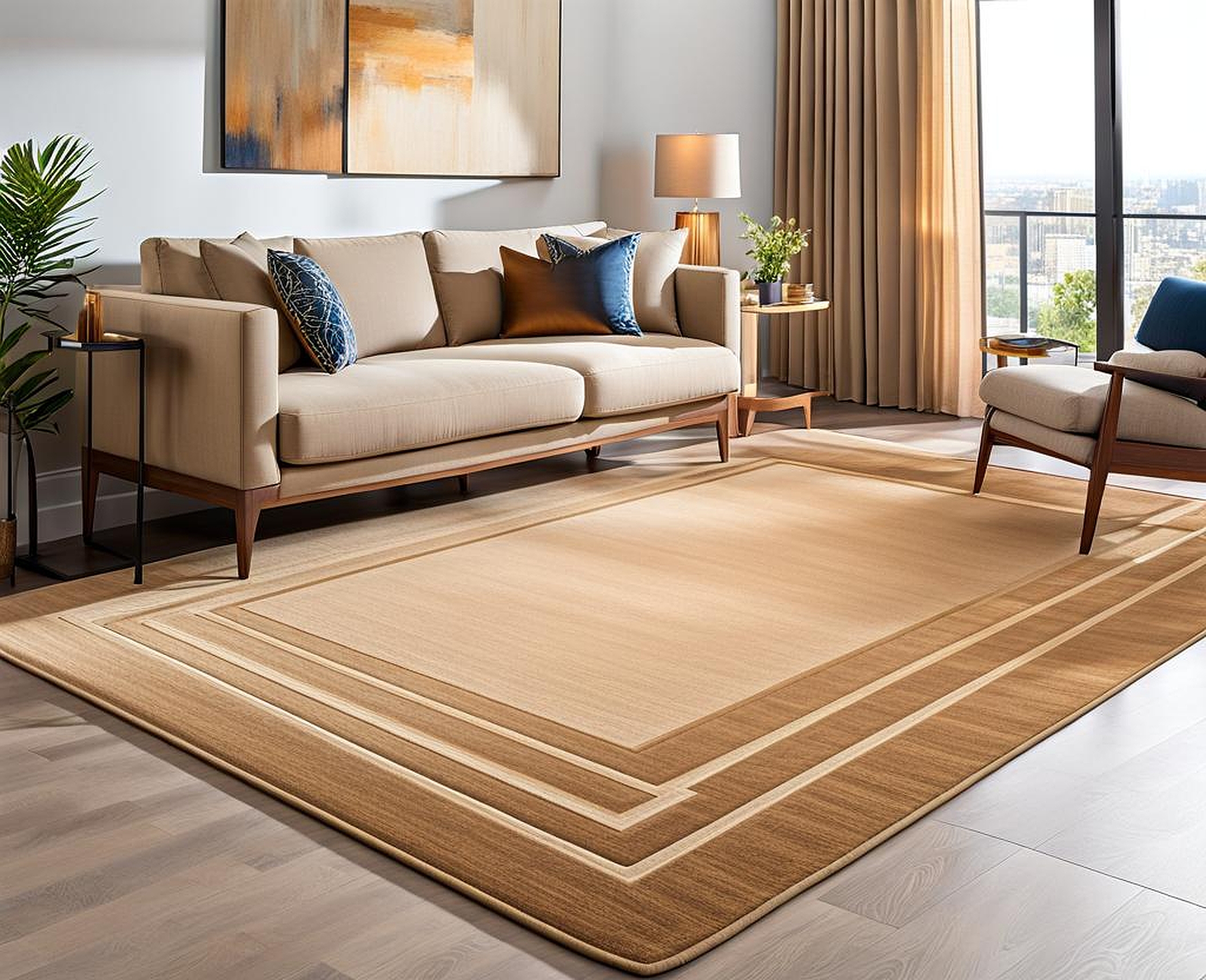 Popular Tan Rugs for Living Room Furniture