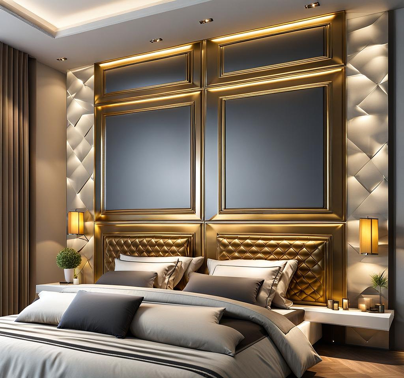 Metal Wall Mounted Headboards for a Sleek and Contemporary Look