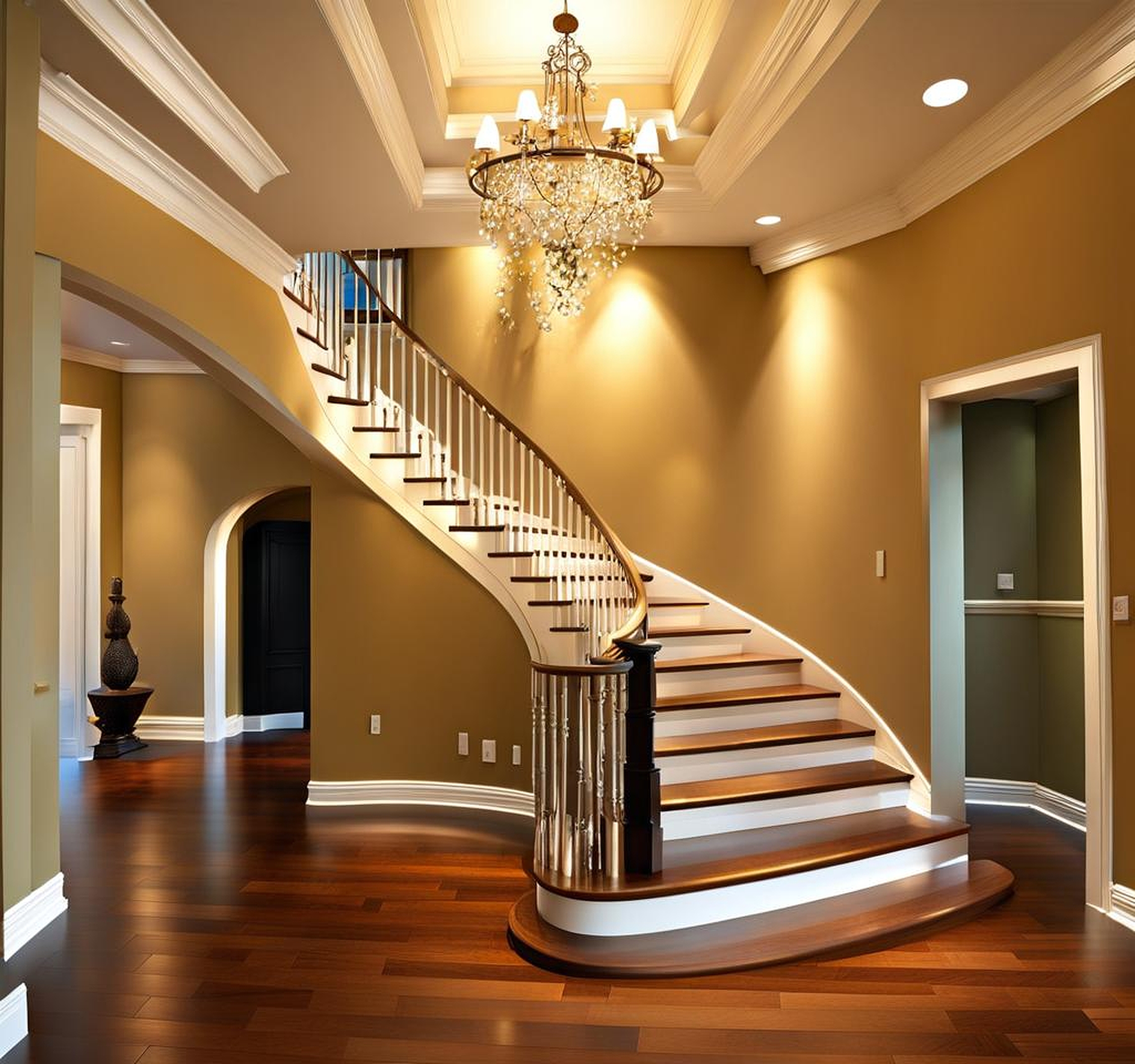 decorating ideas for stairs and landing