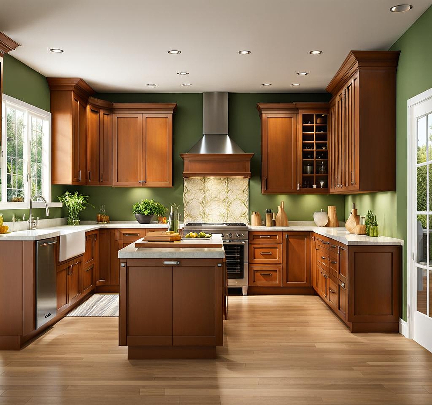 kitchen cabinet color idea