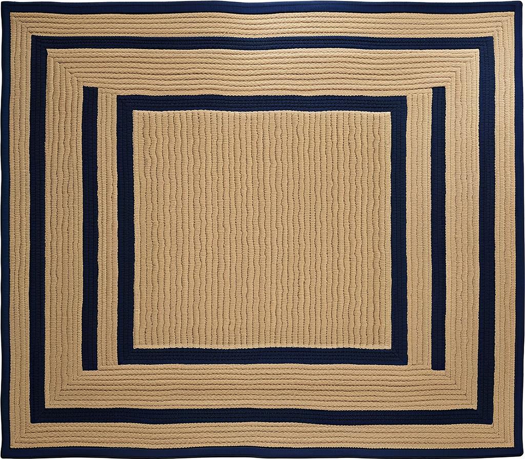 sisal rug with navy border