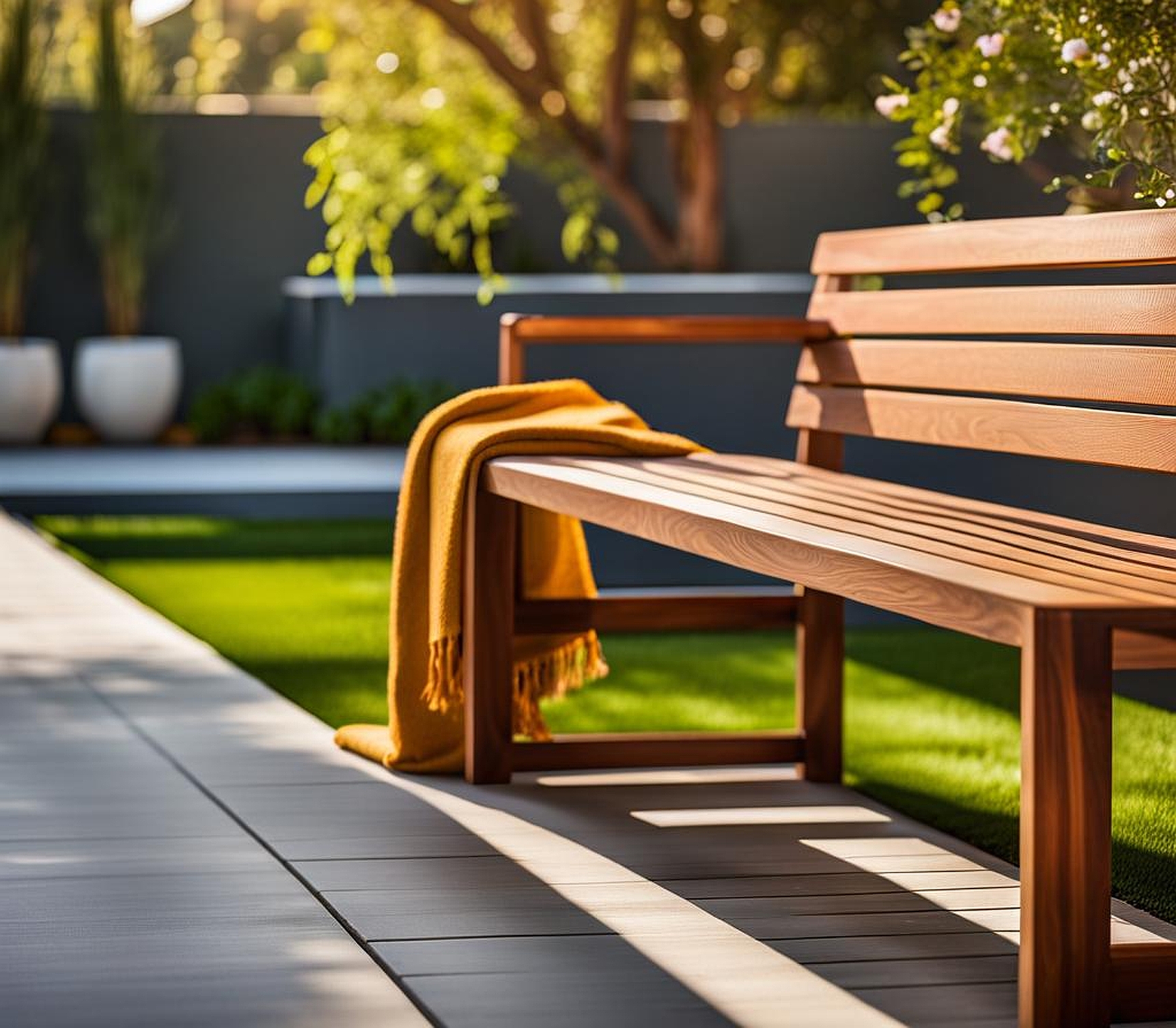 outdoor bench decorating ideas