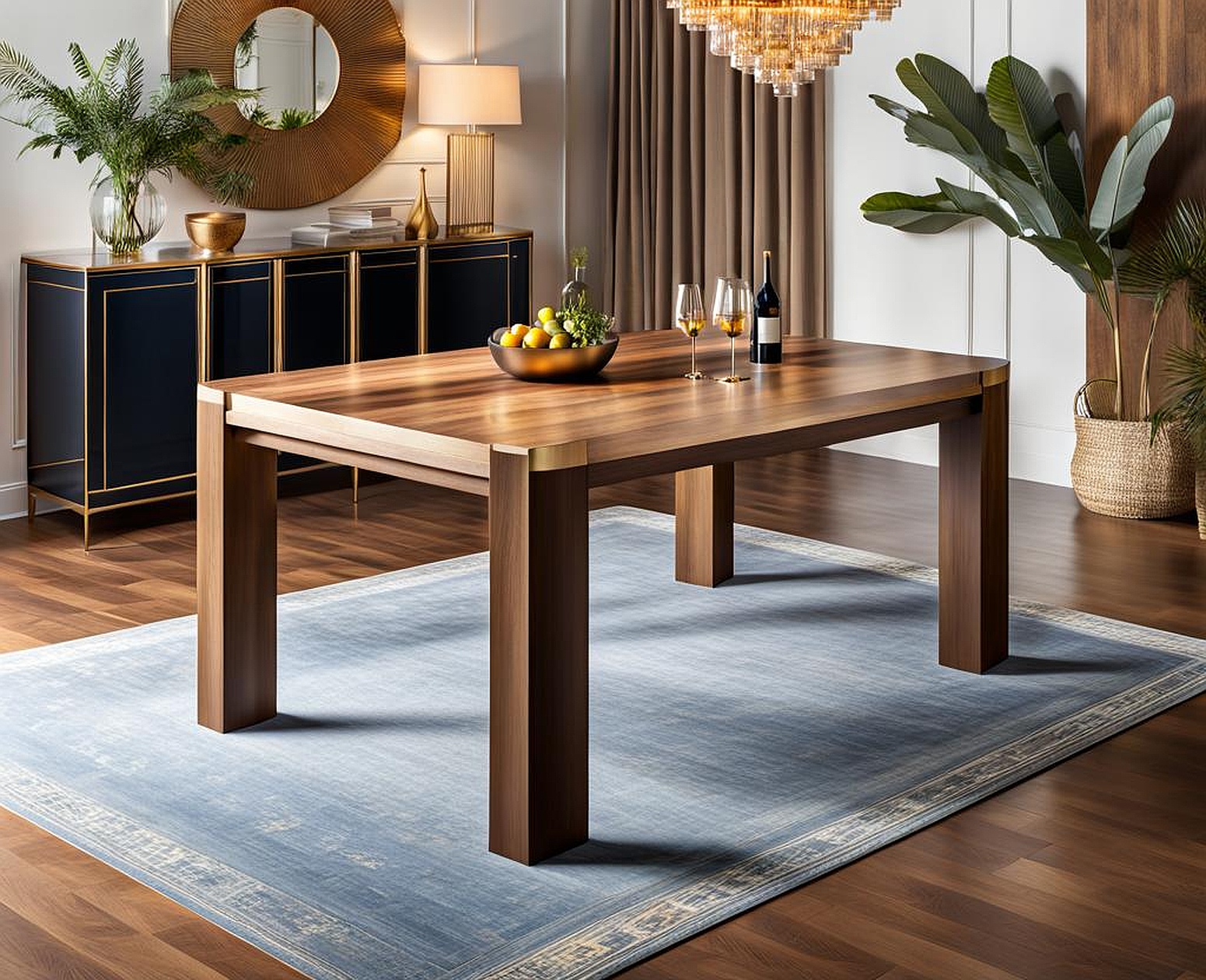 Innwood Rectangular Dining Table for a Sophisticated and Refined Dining