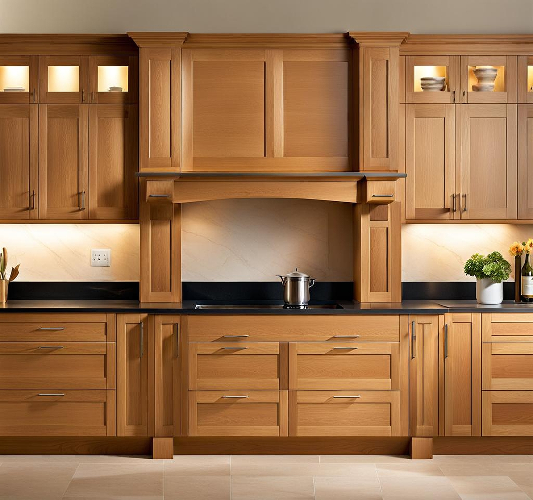 oak vs maple cabinets