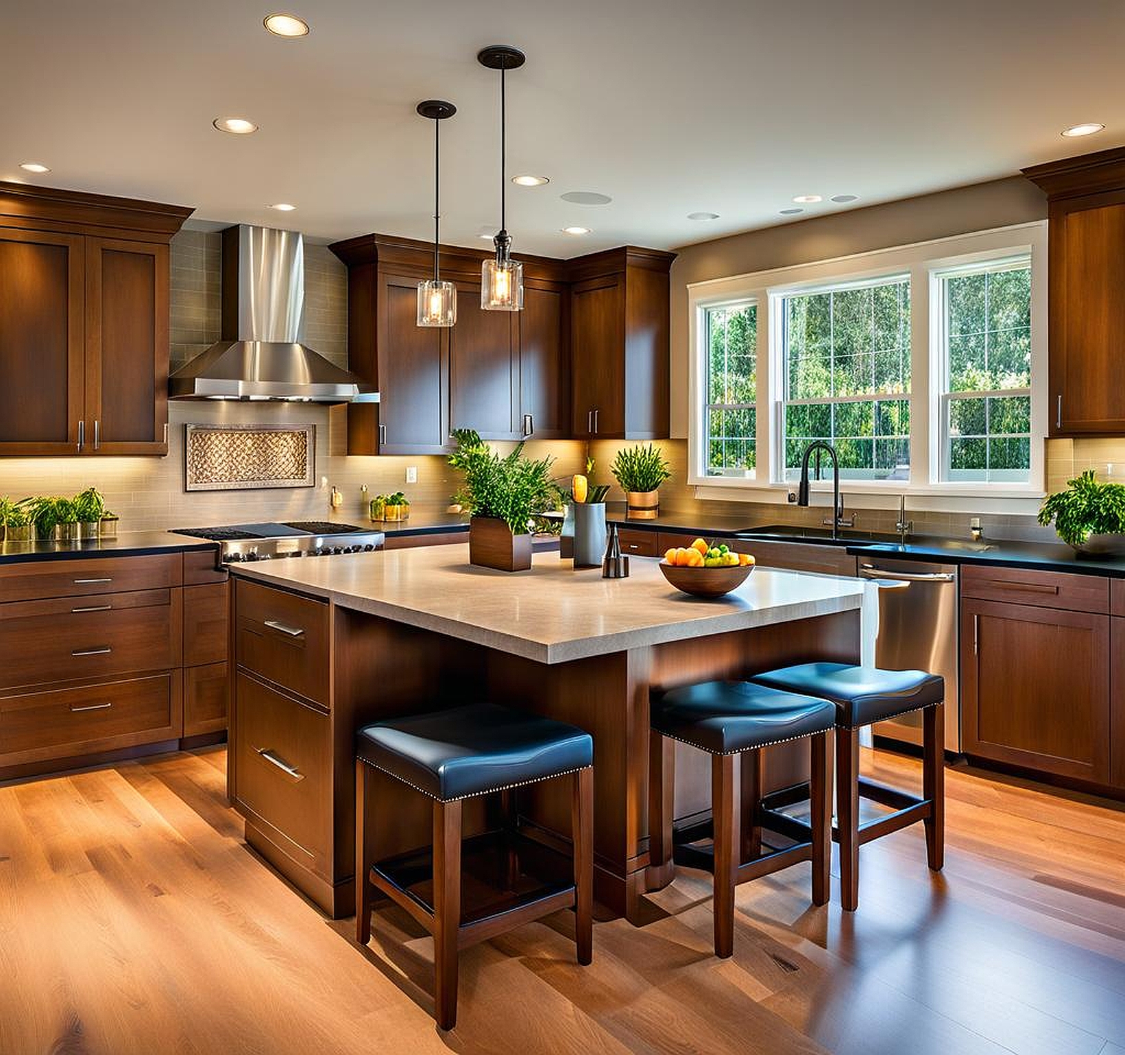 Kitchen Island with Seating for Tiny Kitchens