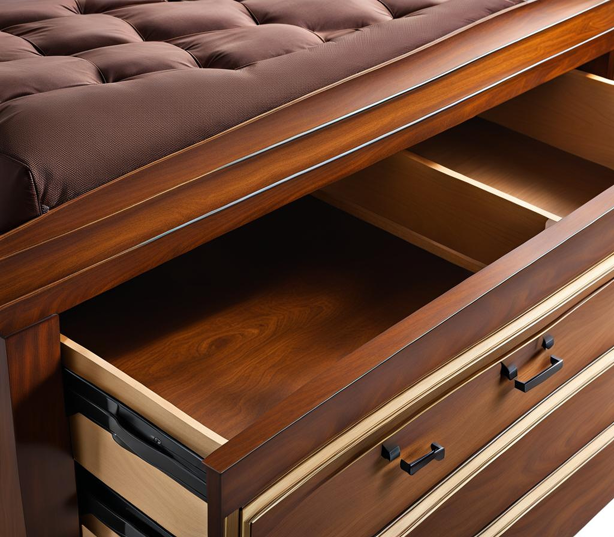 King Size Storage Bed with Drawers for Ample Storage