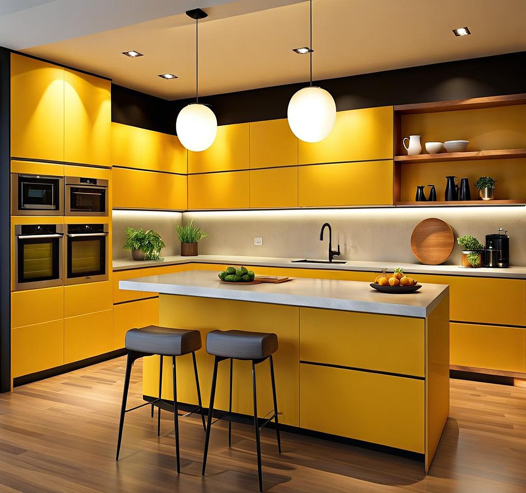 kitchen wall paint finish