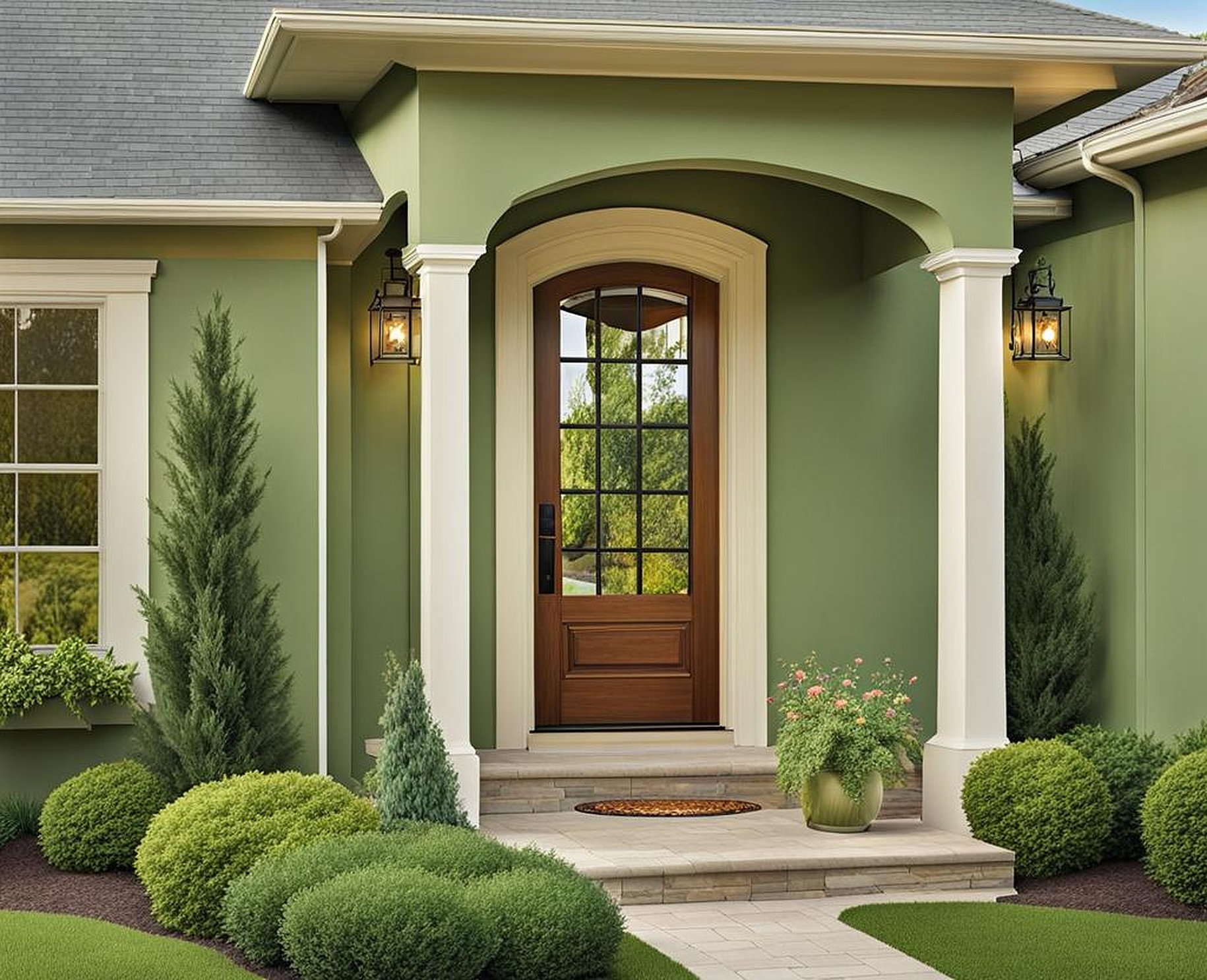 sage green exterior paint colors