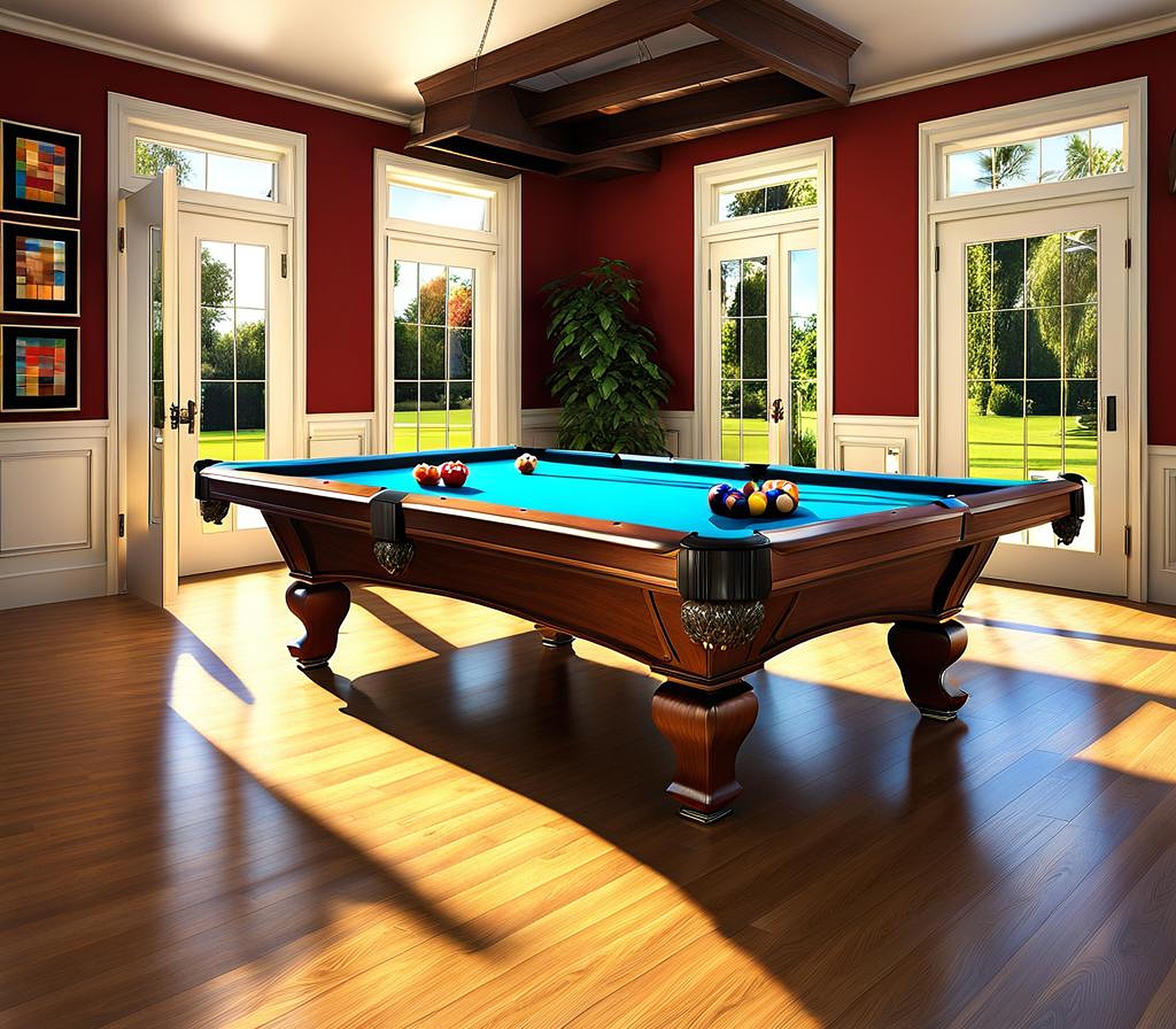 The Relation Between Pool Table Height from Floor and Room Architecture