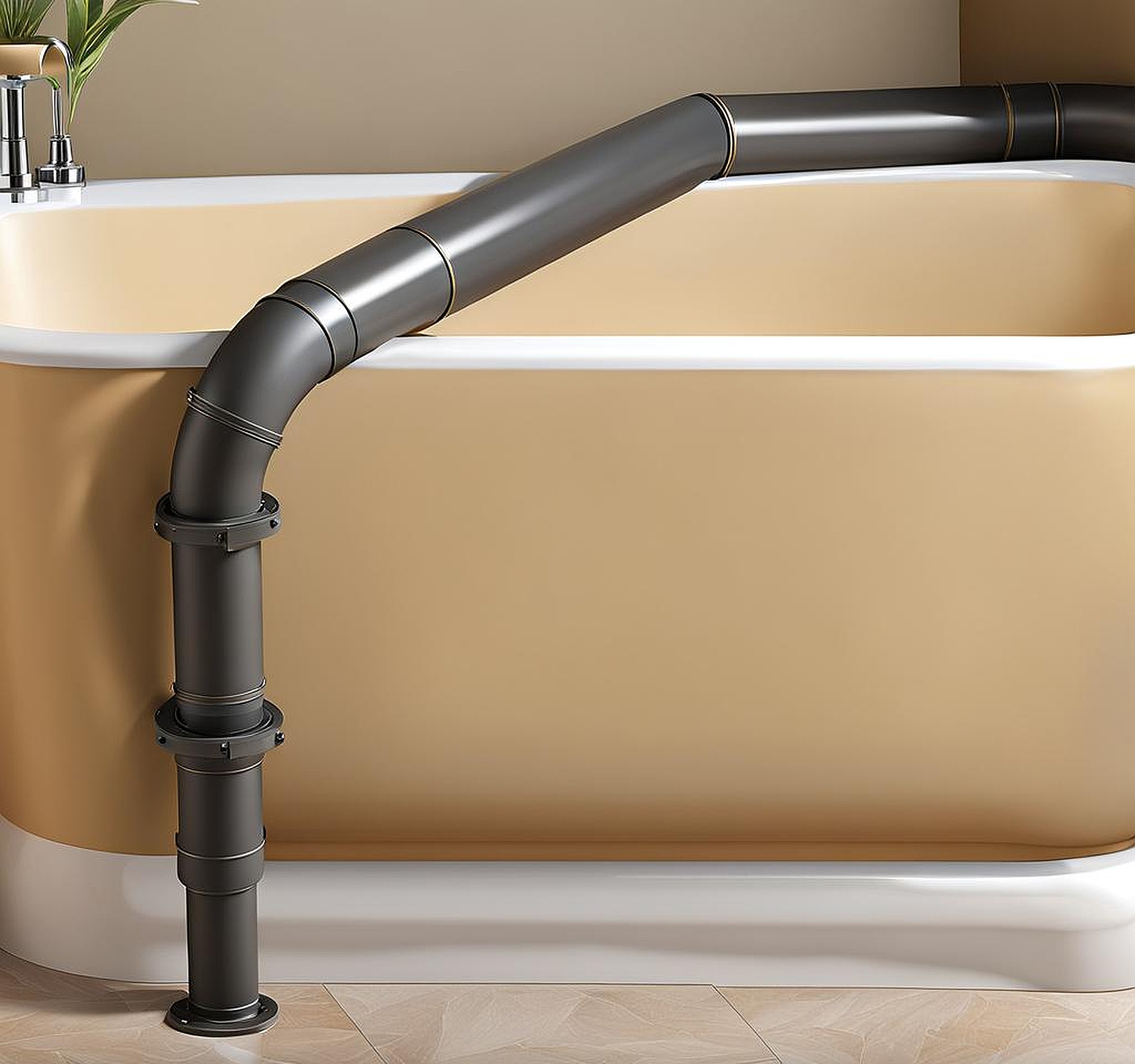 1 1/2 flexible tub drain pipe