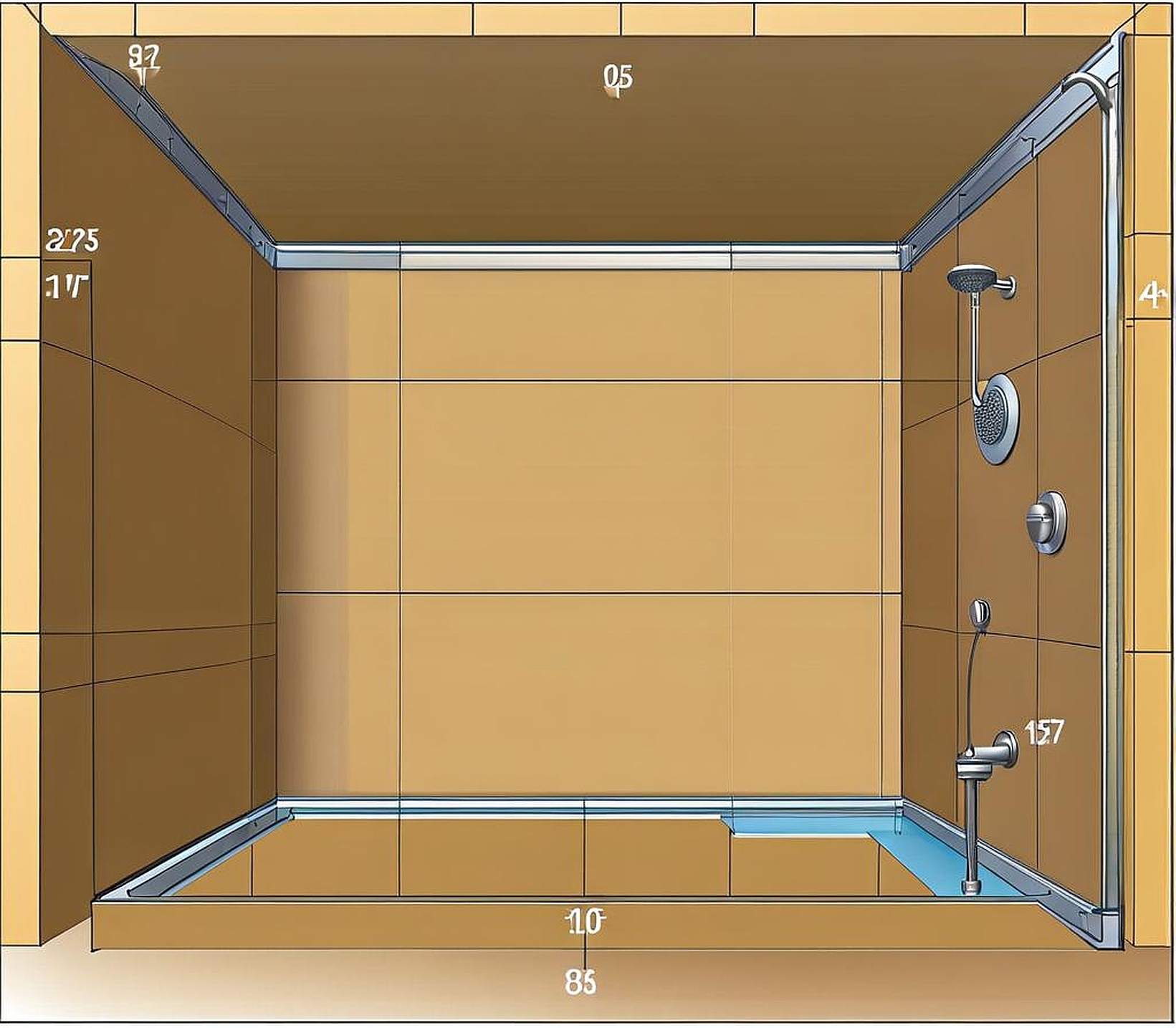 wedi shower pan sizes