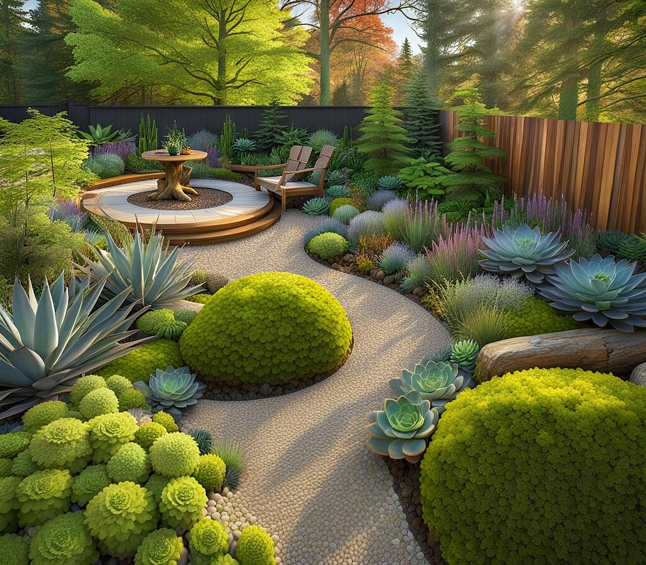 low maintenance woodland garden design