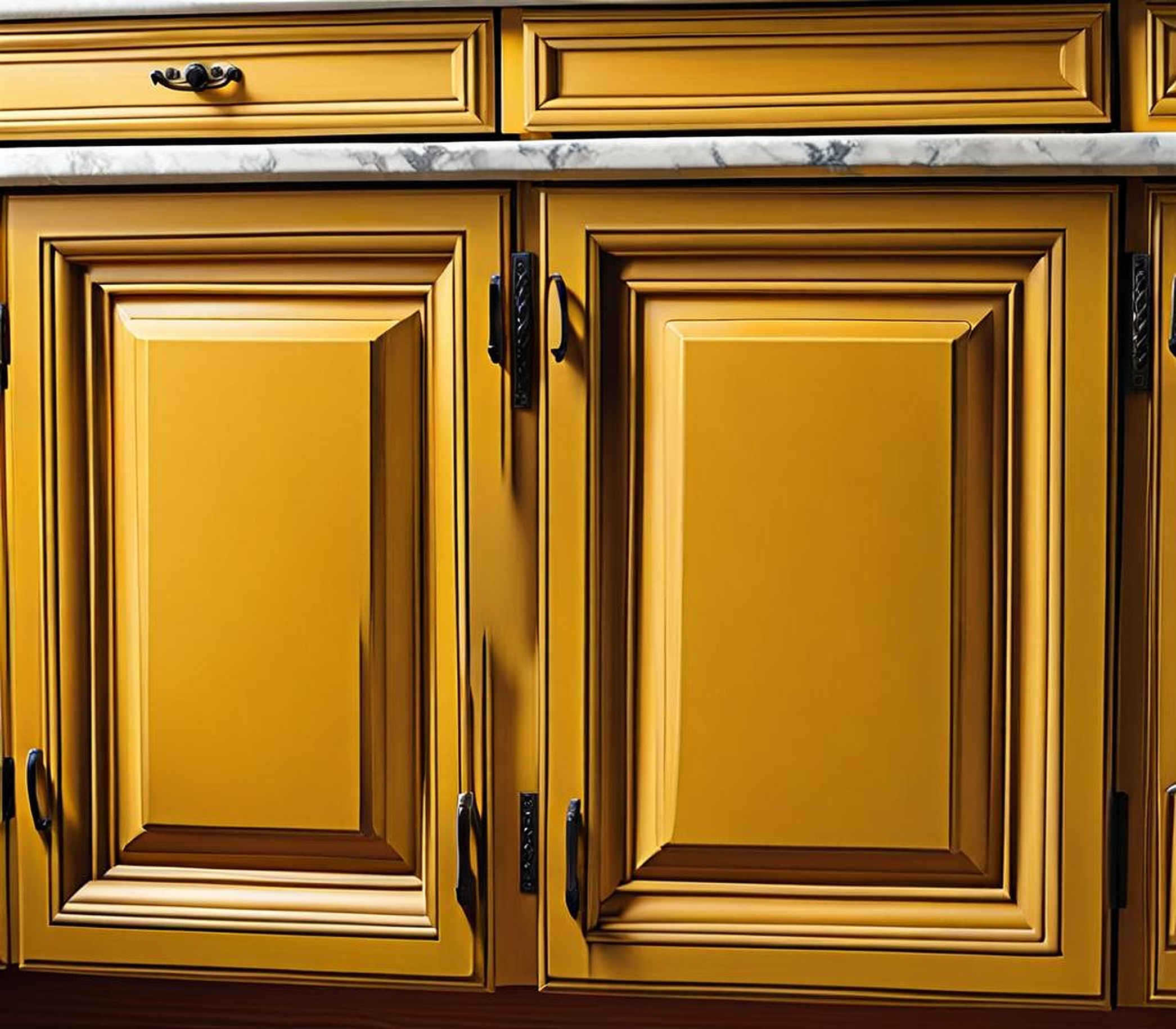 do you paint both sides of kitchen cabinet doors