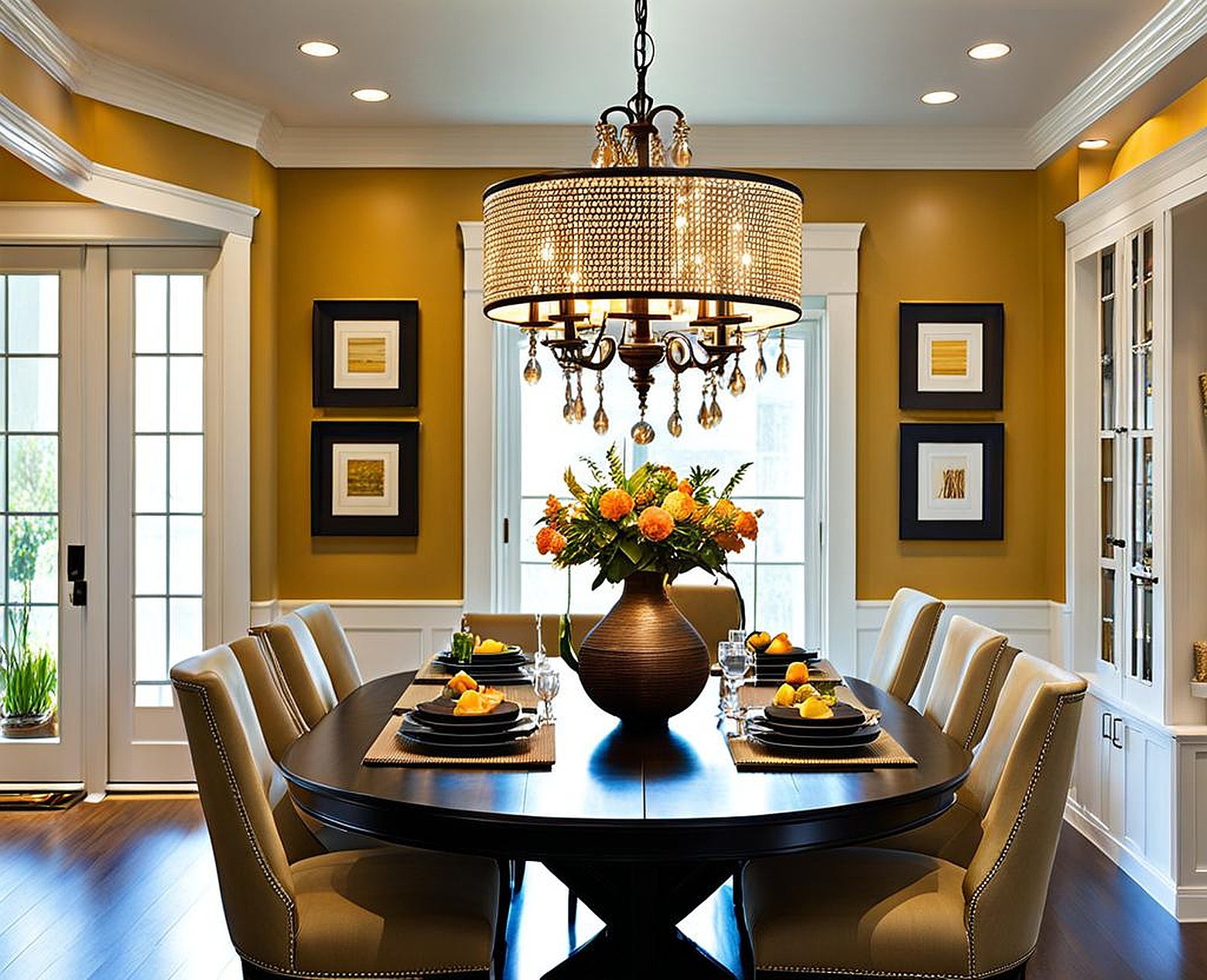 chandeliers for kitchen tables