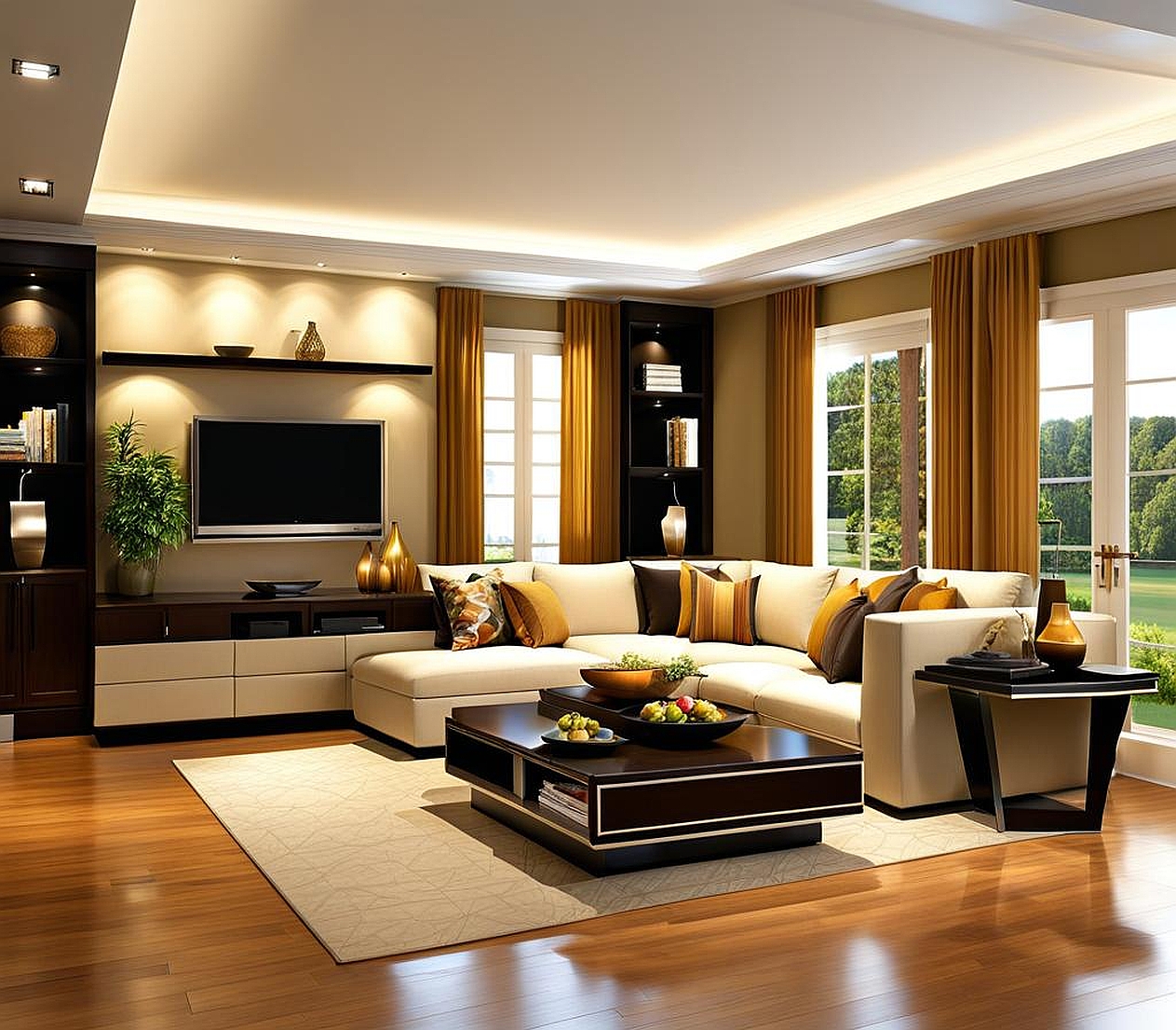 Elegant Sectional Sofa Ideas for L Shaped Living Room