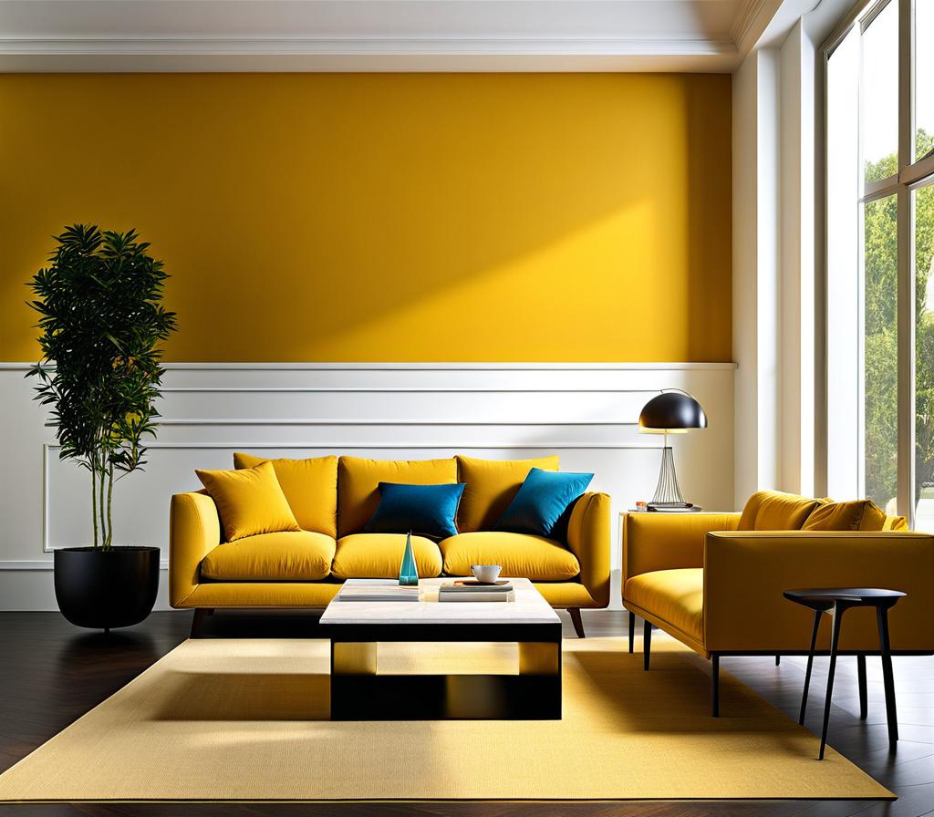 two colour combination for living room