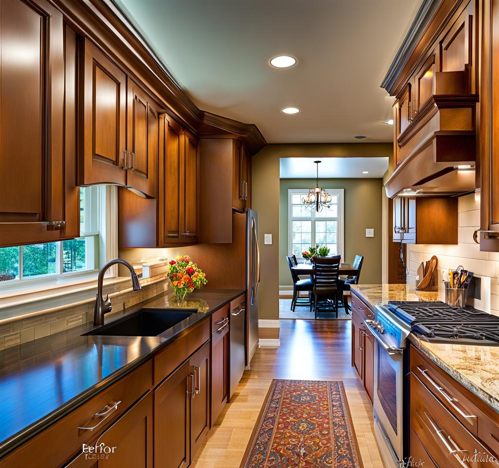 kitchen soffit before and after