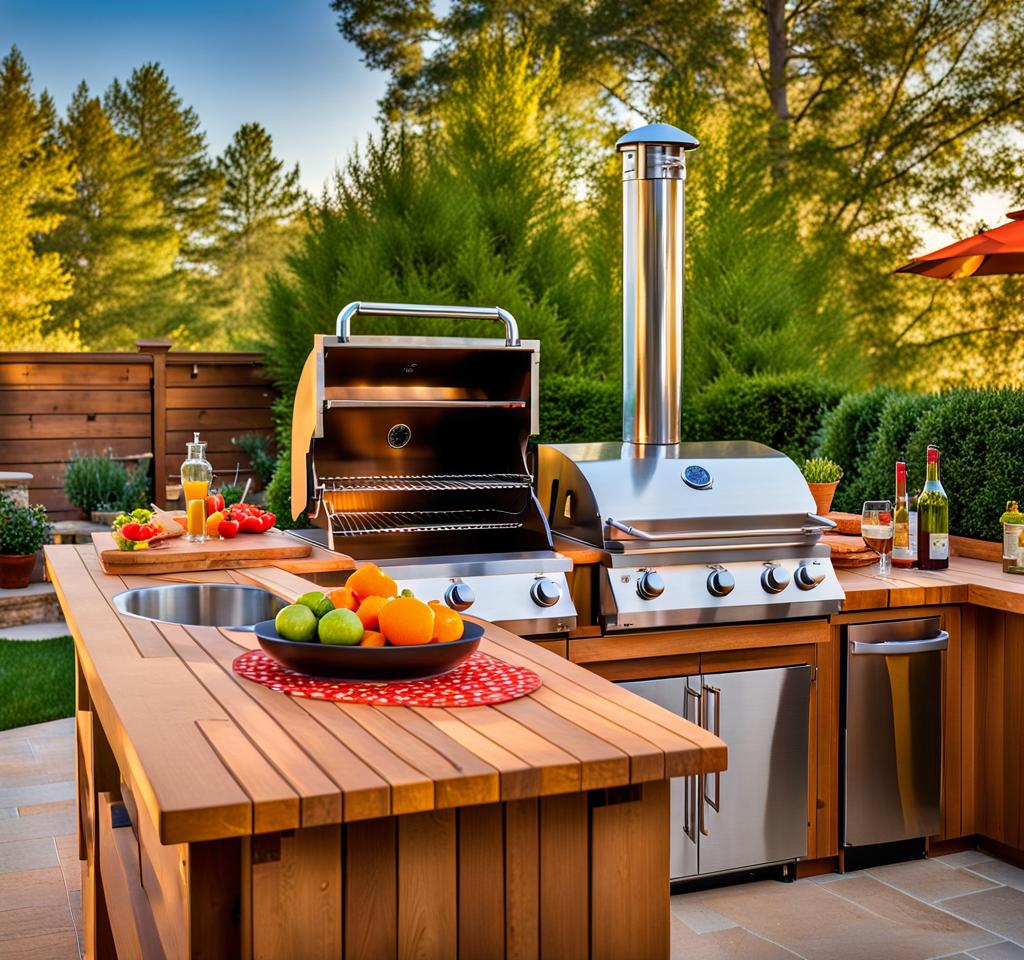 diy out door kitchen