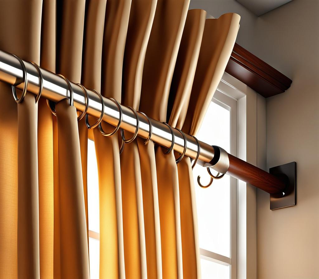 Decorative Tension Rods for Curtains Create a Stylish Interior